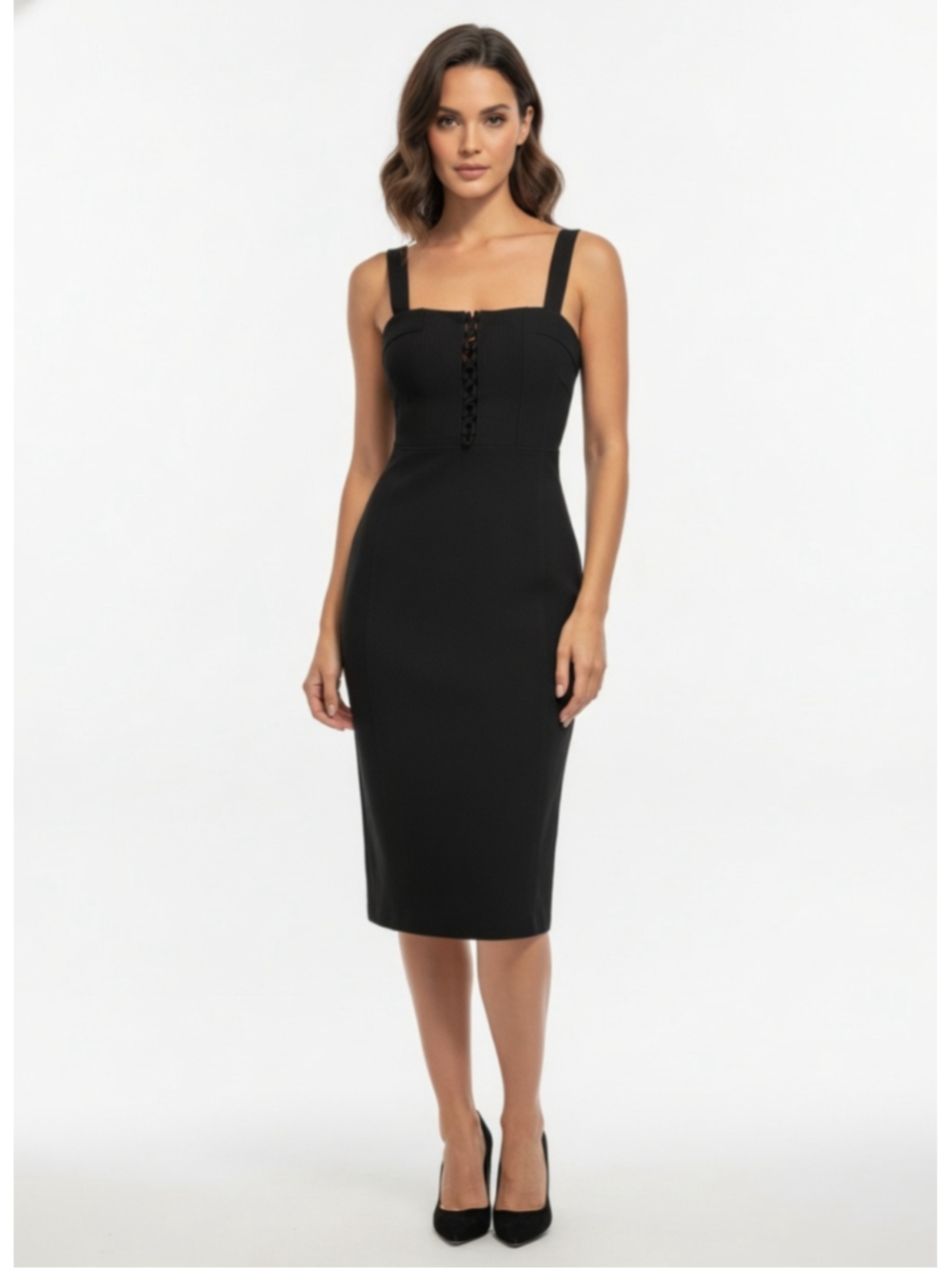 Diane von Furstenberg Black Sheath Dress Size 2